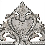 Mirror in solid wood with bevelled antique mirrored glass 182-Oracle