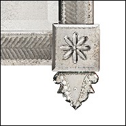 Mirror in solid wood with bevelled antique mirrored glass 182-Oracle