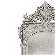Mirror in solid wood with bevelled antique mirrored glass 182-Oracle