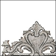 Mirror in solid wood with bevelled antique mirrored glass 182-Oracle