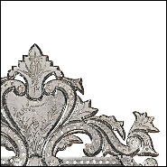 Mirror in solid wood with bevelled antique mirrored glass 182-Oracle