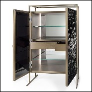 Cabinet en laiton massif finition bruni antique 182-Shangdu