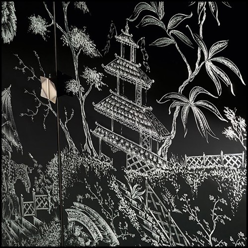 Cabinet en laiton massif finition bruni antique 182-Shangdu