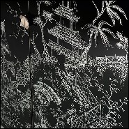 Cabinet in antique brunished solid brass 182-Shangdu