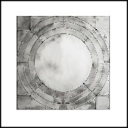 Miroir en bois massif avec verre miroir finition antique 182-Vintage