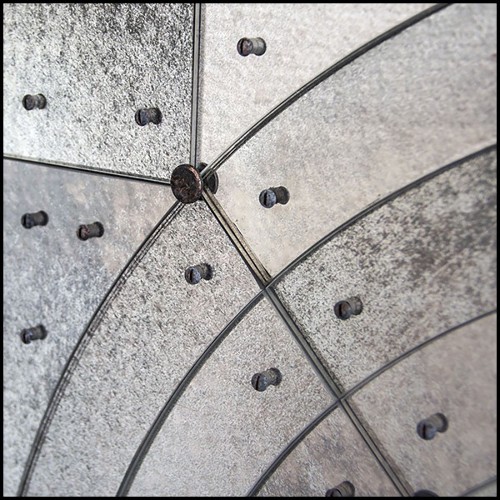 Miroir en bois massif avec verre miroir finition antique 182-Vintage