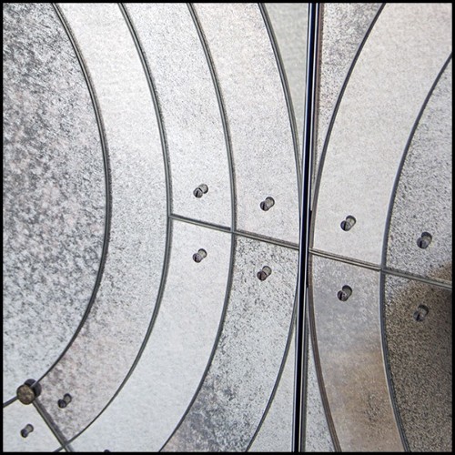 Miroir en bois massif avec verre miroir finition antique 182-Vintage