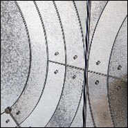 Mirror in solid wood with antique mirrored glass 182-Vintage