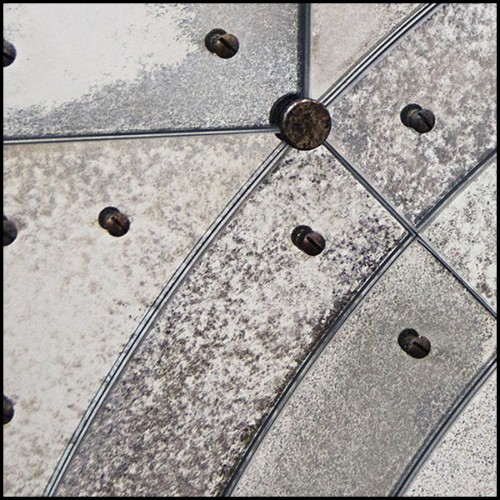 Mirror in solid wood with antique mirrored glass 182-Vintage