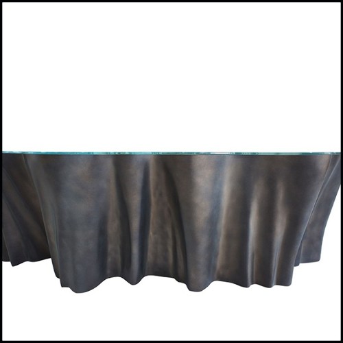 Table basse avec base en fibre de verre finition dark mate 114-Cesar Dark