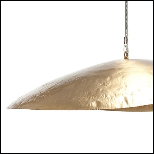Suspension en laiton massif finition mate 30-Leaf Gold Medium
