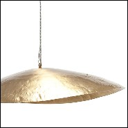 Suspension en laiton massif finition mate 30-Leaf Gold Medium