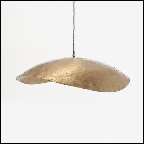 Suspension en laiton massif finition mate 30-Leaf Gold Medium