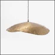 Suspension en laiton massif finition mate 30-Leaf Gold Medium