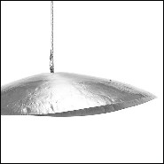 Suspension en laiton massif finition mate et finition nickel 30-Leaf Silver Medium