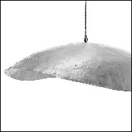 Suspension en laiton massif finition mate et finition nickel 30-Leaf Silver Medium
