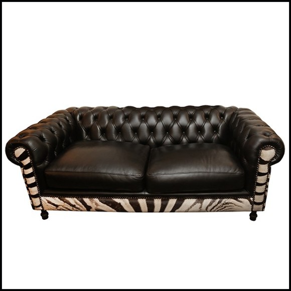 Sofa with real south Africa zerba skin PC-Zebra