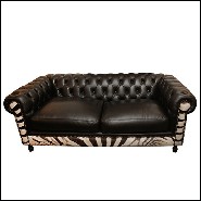 Sofa with real south Africa zerba skin PC-Zebra