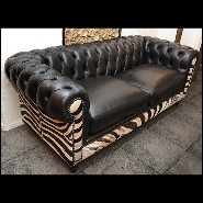 Sofa with real south Africa zerba skin PC-Zebra