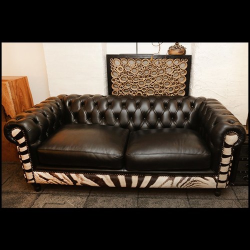 Sofa with real south Africa zerba skin PC-Zebra