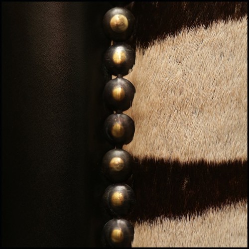 Canapé avec véritable peau de zèbre d'Afrique du sud PC-Zebra