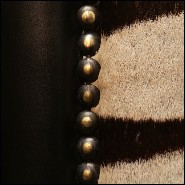 Canapé avec véritable peau de zèbre d'Afrique du sud PC-Zebra