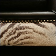 Sofa with real south Africa zerba skin PC-Zebra