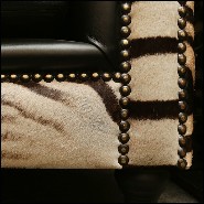 Sofa with real south Africa zerba skin PC-Zebra