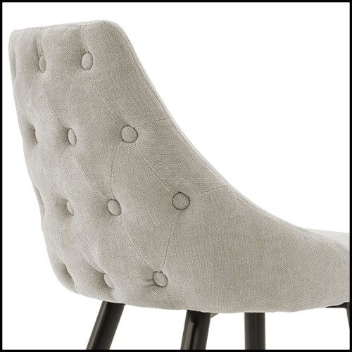 Tabouret de bar en bois avec pieds en laiton finition black 24-Cedro Sand L