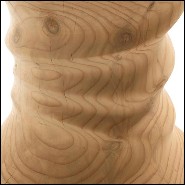 Stool in natural solid cedar wood 154-Candy Cedar