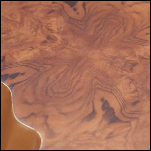 Table basse avec base en fibre de verre finition gold 114-Cesar Gold