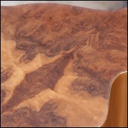 Table basse avec base en fibre de verre finition gold 114-Cesar Gold