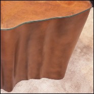 Table basse avec base en fibre de verre finition gold 114-Cesar Gold