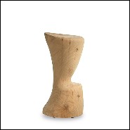 Tabouret en cèdre naturel massif 154-Cut Cedar