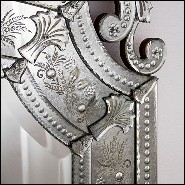 Mirror in solid wood and bevelled antique mirrored glass 182-Mezzo