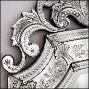 Mirror in solid wood and bevelled antique mirrored glass 182-Mezzo