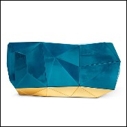 Sideboard in translucent sapphire blue with high gloss varnish finish 145-Sapphire