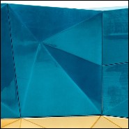 Sideboard in translucent sapphire blue with high gloss varnish finish 145-Sapphire