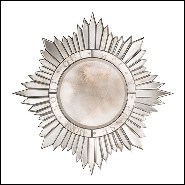 Miroir en bois massif et verre miroir antique biseauté 182-Dollar