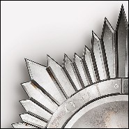 Miroir en bois massif et verre miroir antique biseauté 182-Dollar