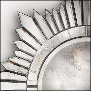 Miroir en bois massif et verre miroir antique biseauté 182-Dollar