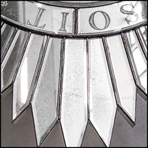 Miroir en bois massif et verre miroir antique biseauté 182-Dollar