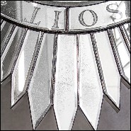 Mirror in solid wood and bevelled antique mirrored glass 182-Sollar