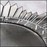 Mirror in solid wood and bevelled antique mirrored glass 182-Sollar