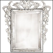 Mirror in solid wood with bevelled antique mirrored glass 182-Soprano