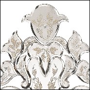 Miroir en bois massif avec verre miroir biseauté antique 182-Soprano