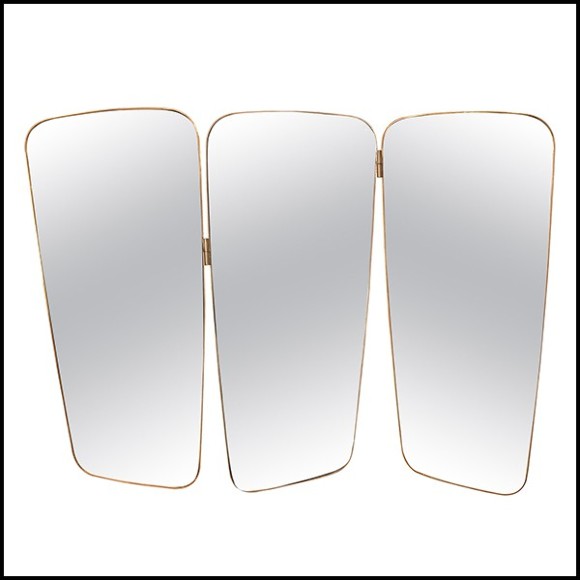 Miroir avec trois panneaux de verre miroir 158-Triple