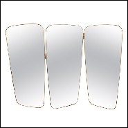 Miroir avec trois panneaux de verre miroir 158-Triple