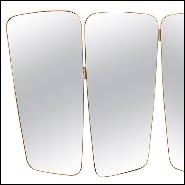 Miroir avec trois panneaux de verre miroir 158-Triple