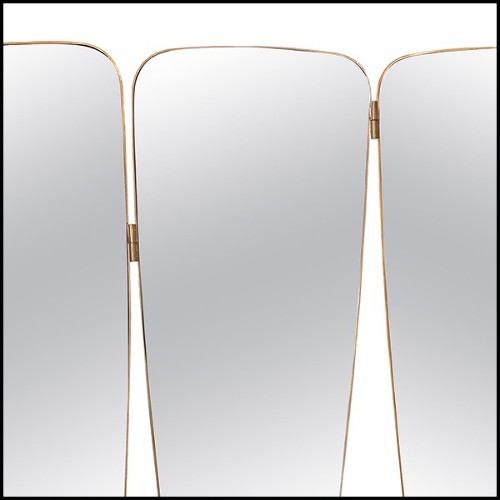 Miroir avec trois panneaux de verre miroir 158-Triple